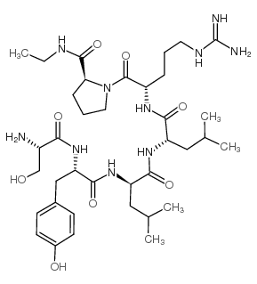 H-Ser-Tyr-D-Leu-Leu-Arg-Pro-NHEt 结构式