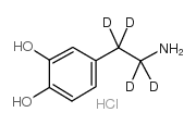 多巴胺-1,1,2,2-d4盐酸盐 结构式