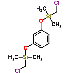 1,3-双(氯甲基二甲基硅氧基)苯 结构式