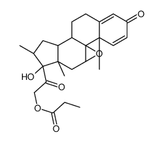 倍他米松9,11-环氧21-丙酸酯 结构式