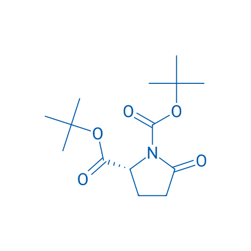 (R)-N-Boc-2-氧代吡咯烷-5-羧酸叔丁酯 结构式