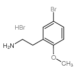 2-(5-溴-2-甲氧基苯基)乙胺氢溴化物 结构式