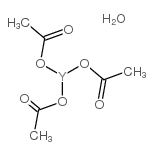 醋酸钇四水合物 结构式