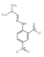 异丁醛2,4-二硝基苯基腙 结构式