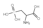 DL-2-氨基-3-磷丙酸 结构式
