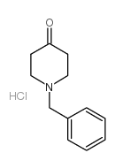 1-苄基-4-哌啶酮盐酸盐 结构式