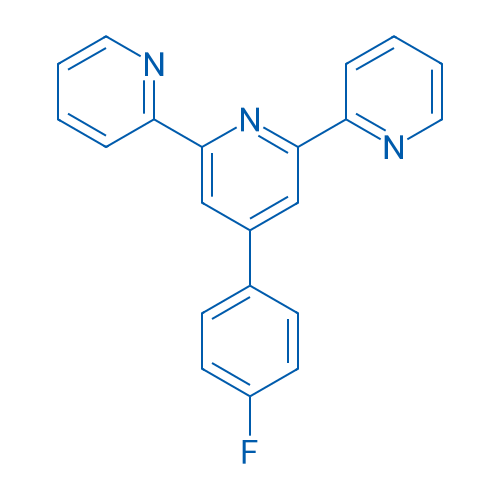 4'-(4-氟苯基)-2,2':6',2''-三联吡啶 结构式