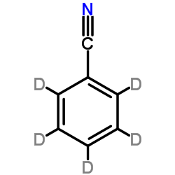 苯甲腈-d5 结构式