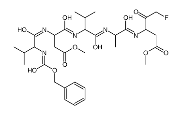 Z-Val-Asp(O-Me)-Val-Ala-Asp(O-Me) 氟甲基酮 结构式