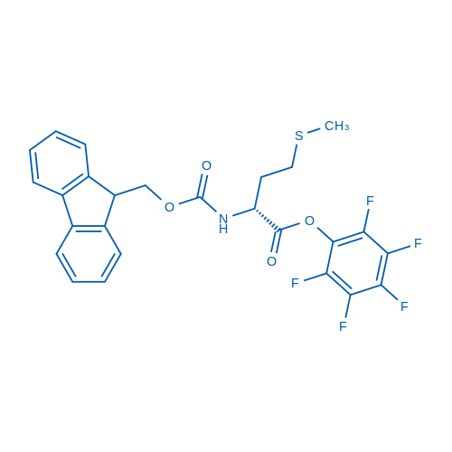 N-[芴甲氧羰基]-D-蛋氨酸五氟苯基酯 结构式