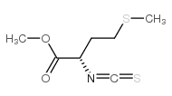 L-2-异硫代氰酰基-4-(甲基硫代)丁酸甲酯 结构式