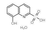 8-羟基喹啉-2-磺酸一水合物 结构式