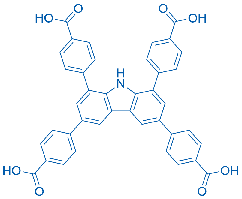1,3,6,8-四苯甲酸-咔唑 结构式