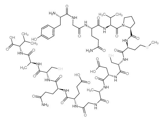 可卡因苯丙胺调节转录肽(62-76) (人, 大鼠) 结构式