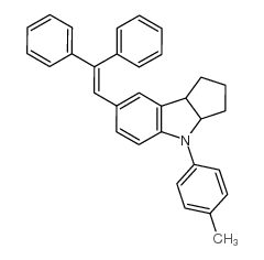 7-(2,2-二苯基乙烯基)-1,2,3,3a,4,8b-六氢-4-(4-甲基苯基)-环戊并[b]吲哚 结构式