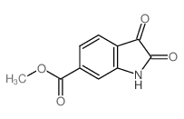 2,3-二氧代-2,3-二氢-1H-吲哚-6-甲酸甲酯 结构式