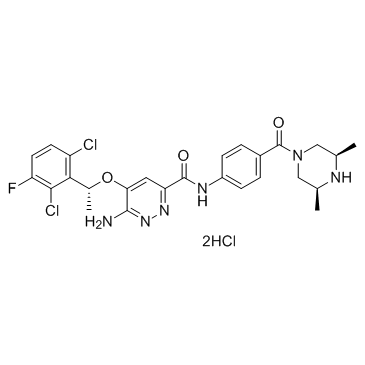 恩沙替尼盐酸盐 结构式