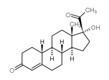 孕诺酮 结构式