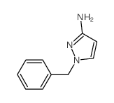 1-苄基-1H-吡唑-3-胺 结构式