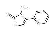 3-甲基-4-苯基噻唑啉-2-硫酮 结构式