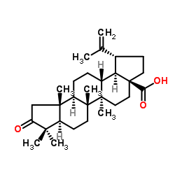 1-脱羧-3-氧代茶酸 结构式