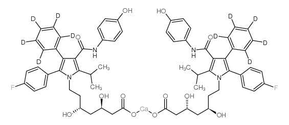 阿托伐他汀4-羟基二钠盐 结构式