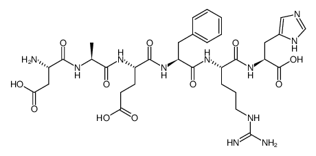 β-淀粉样蛋白（1-6） 结构式