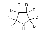 吡咯烷-2,2,3,3,4,4,5,5-d₈ 结构式