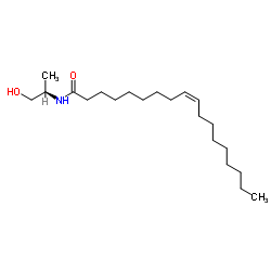 (Z)-(R)-N-((2-羟基-1-甲基)乙基)-9-烯十八酰胺 结构式