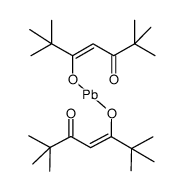 双(2,2,6,6-四甲基-3,5-庚二酮酸)铅 结构式