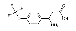 3-氨基-3-(4-三氟甲氧基苯基)-丙酸 结构式