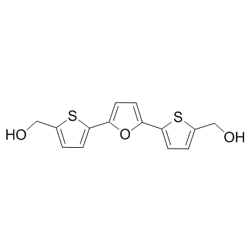 5,5'-(2,5-呋喃二基)二-2-噻吩甲醇 结构式