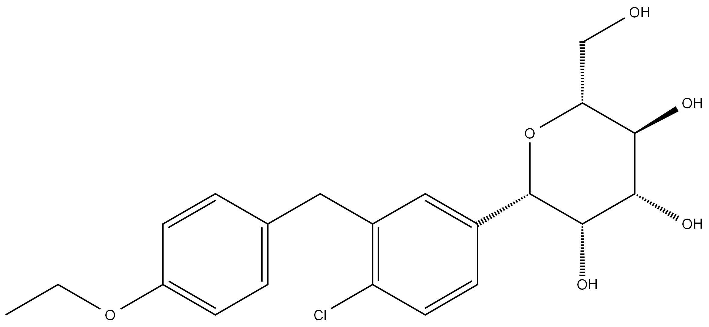 达格列净C2差向异构体 结构式