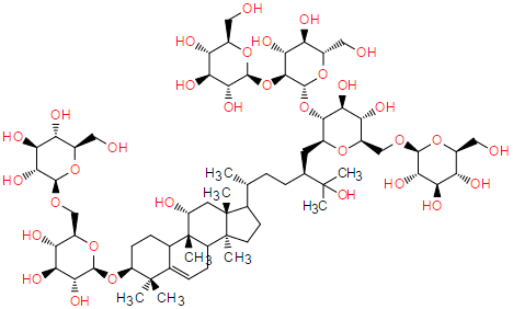 罗汉果皂苷VI B 结构式
