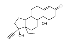 10β-羟基D-(-)-炔诺孕酮 结构式