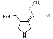 4-氨基甲基吡咯烷-3-酮甲基肟双盐酸盐 结构式