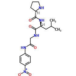 H-Pro-Leu-Gly-pNA 结构式