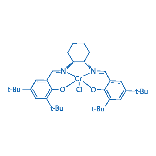 (1S,2S)-(+)-[1,2-环己烷二胺-N,N'-双(3,5-二叔丁基亚水杨基)]氯化铬 结构式