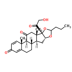 11-Keto Budesonide (Mixture of Diastereomers) 结构式