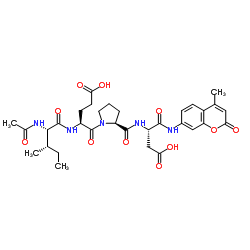 Ac-Ile-Glu-Pro-Asp-AMC 结构式