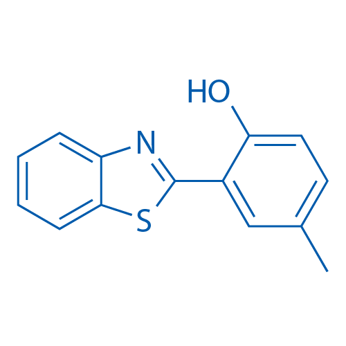 2-(苯并[d]噻唑-2-基)-4-甲基苯酚 结构式