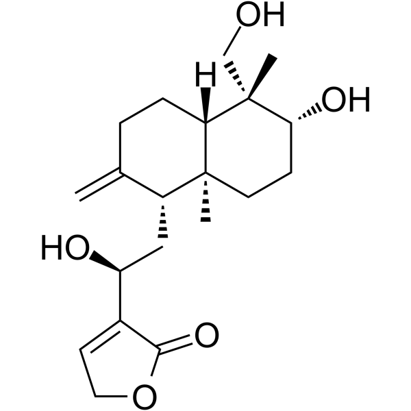 14-去氧-12-羟基穿心莲内酯 结构式