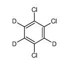 1,2,4-三氯苯-d₃ 结构式