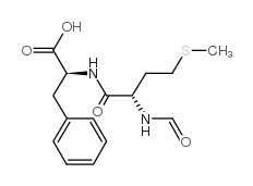 N-甲酰-L-甲硫氨酰-L-苯丙氨酸 结构式
