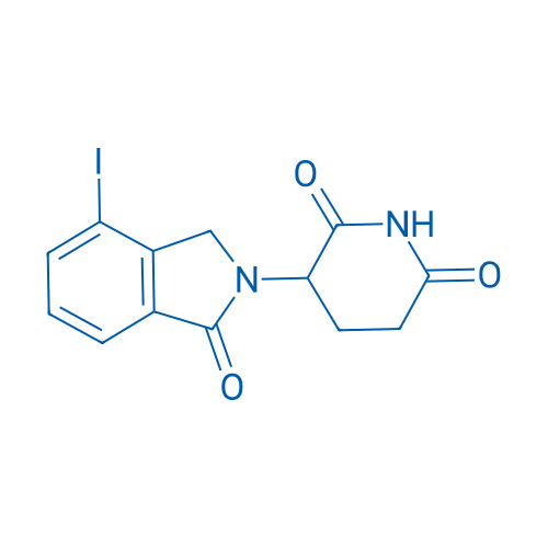 3-(4-碘-1-氧代异吲哚啉-2-基)哌啶-2,6-二酮 结构式