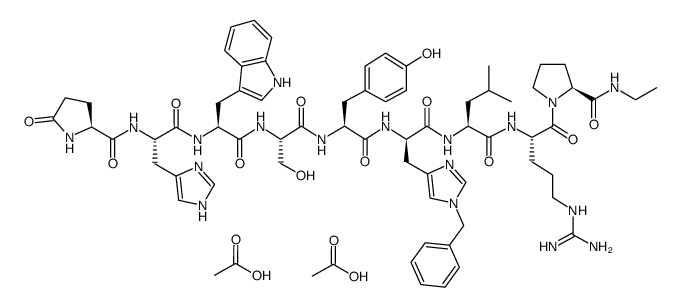 醋酸组氨瑞林 结构式