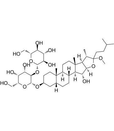 知母皂苷IA 结构式