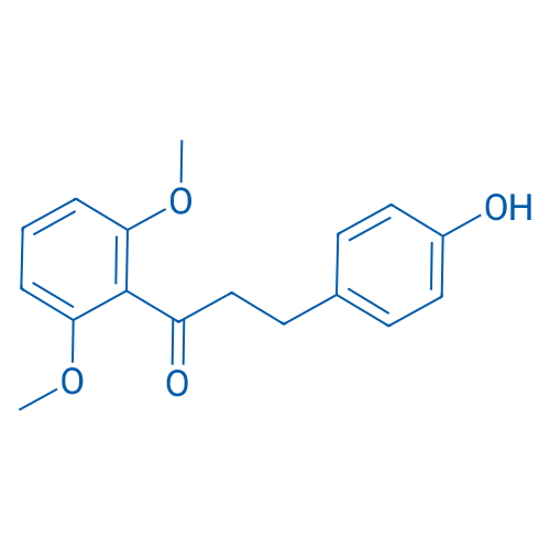 1-(2,6-二甲氧基苯基)-3-(4-羟基苯基)丙-1-酮 结构式