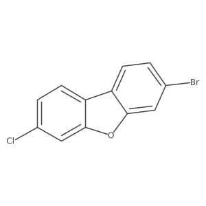3-溴-7-氯二苯并[B,D]呋喃 结构式