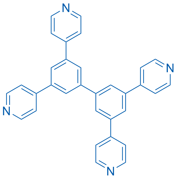 3,3',5,5'-四(吡啶-4-基)-1,1'-联苯 结构式